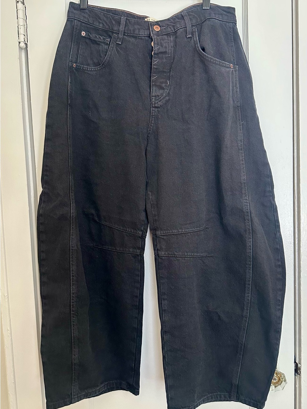 NEW! We The Free Good Luck Mid-Rise Barrel Jeans